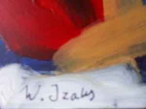 Wim Izaks - Gemengde techniek op stevig papier - Gesigneerd !!! kopen? Bied vanaf 135!