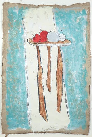 Carla Raadsveld - Zeefdruk op geschept papier, Stilleven I - Ingelijst kopen? Bied vanaf 1!