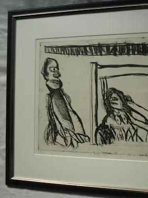 Lucebert - Ingelijste ets , Meisje Zes – 1967 – Oplage van slechts 30 ex. kopen? Bied vanaf 500!