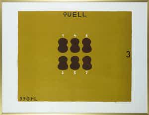 Reinier Lucassen - Litho, Quell 3 - Ingelijst verkocht voor € 100!