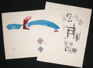 Sipke Huismans - Jos van Doorn, Lot van twee stuks grafiek kopen? Bied vanaf 1!