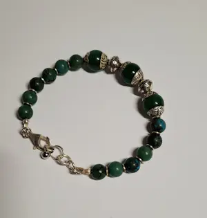 Nieuwe Armband van natuurlijke turquoise en groene Jade kopen? Bied vanaf 80!