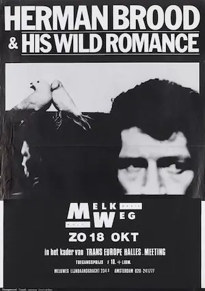 Herman Brood - Affiche , Herman Brood & His Wild Romance – 1988 – Coach Agency kopen? Bied vanaf 1!