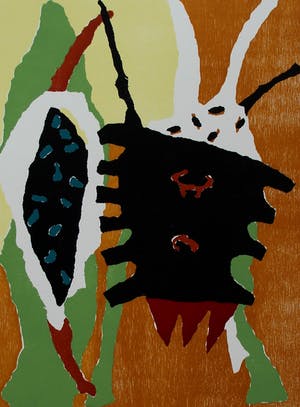 Francis Hoogland - Houtsnede - 1994 kopen? Bied vanaf 35!