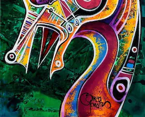 Simeon Gonzales - ... Caballtio en el Campo ... Acrylschilderij van Simeon Gonzales kopen? Bied vanaf 349!