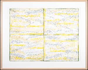 Jan Wolkers - Zeefdruk, Landschap - Ingelijst verkocht voor € 10!