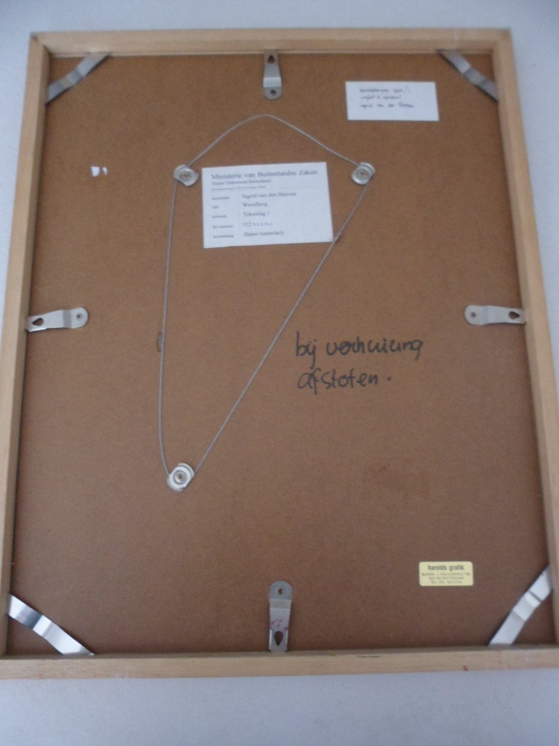 Ingrid van der Hoeven - Grafiet en aquarel op papier,titel : Wereldberg 1 kopen? Bied vanaf 1!