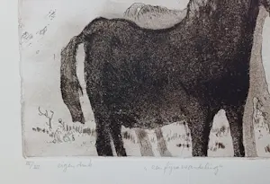Theo van der Horst - gesigneerde ets – fijne wandeling kaufen? Bieten Sie von 69!