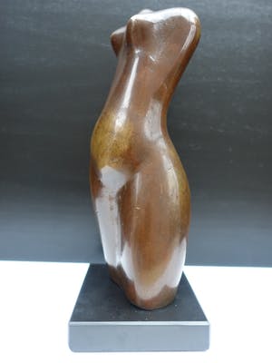 Brons (Onbekend) - Vrouwentorso in brons, mooi zwaar beeld. kopen? Bied vanaf 190!