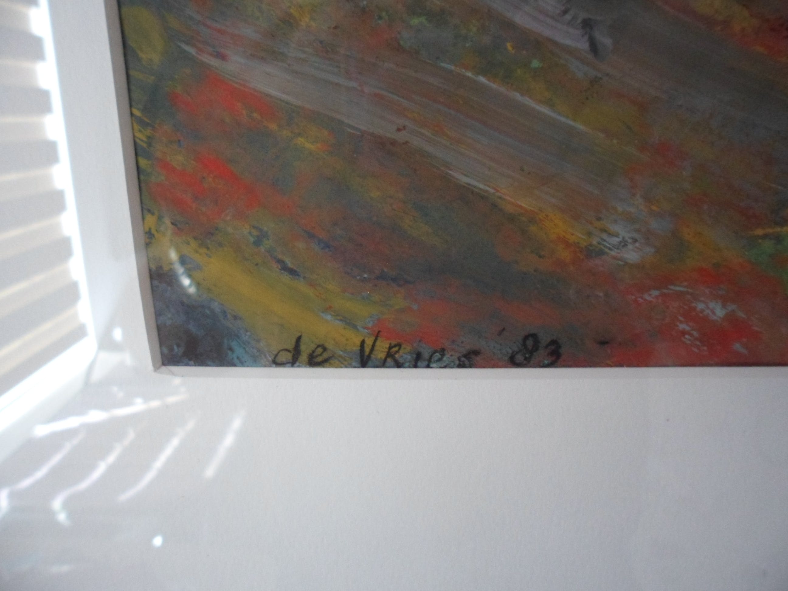 Wendela de Vries - Olieverf op doek , Abstract kopen? Bied vanaf 30!