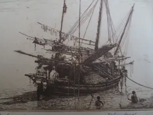 Dirk Homberg - 2x Oud Batavia en Boeganeesch Schip kopen? Bied vanaf 170!