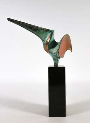 Ruurd Hallema - Bronzen beeld, Trots verkocht voor € 250!