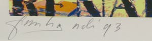 Frank Gude - Litho, Jumping - Ingelijst kopen? Bied vanaf 1!