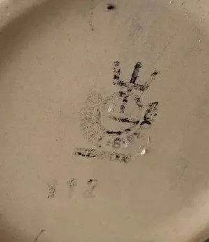 Niet of onleesbaar gesigneerd - Design blauw aardewerken ontwerp G. Eriksson voor Gabriel Keramik Zweden kopen? Bied vanaf 1!