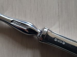 Georg Nilsson - Vleesvork, 6 Dinervorken, 6 Dessertlepels - Model Riche 694 kopen? Bied vanaf 1!