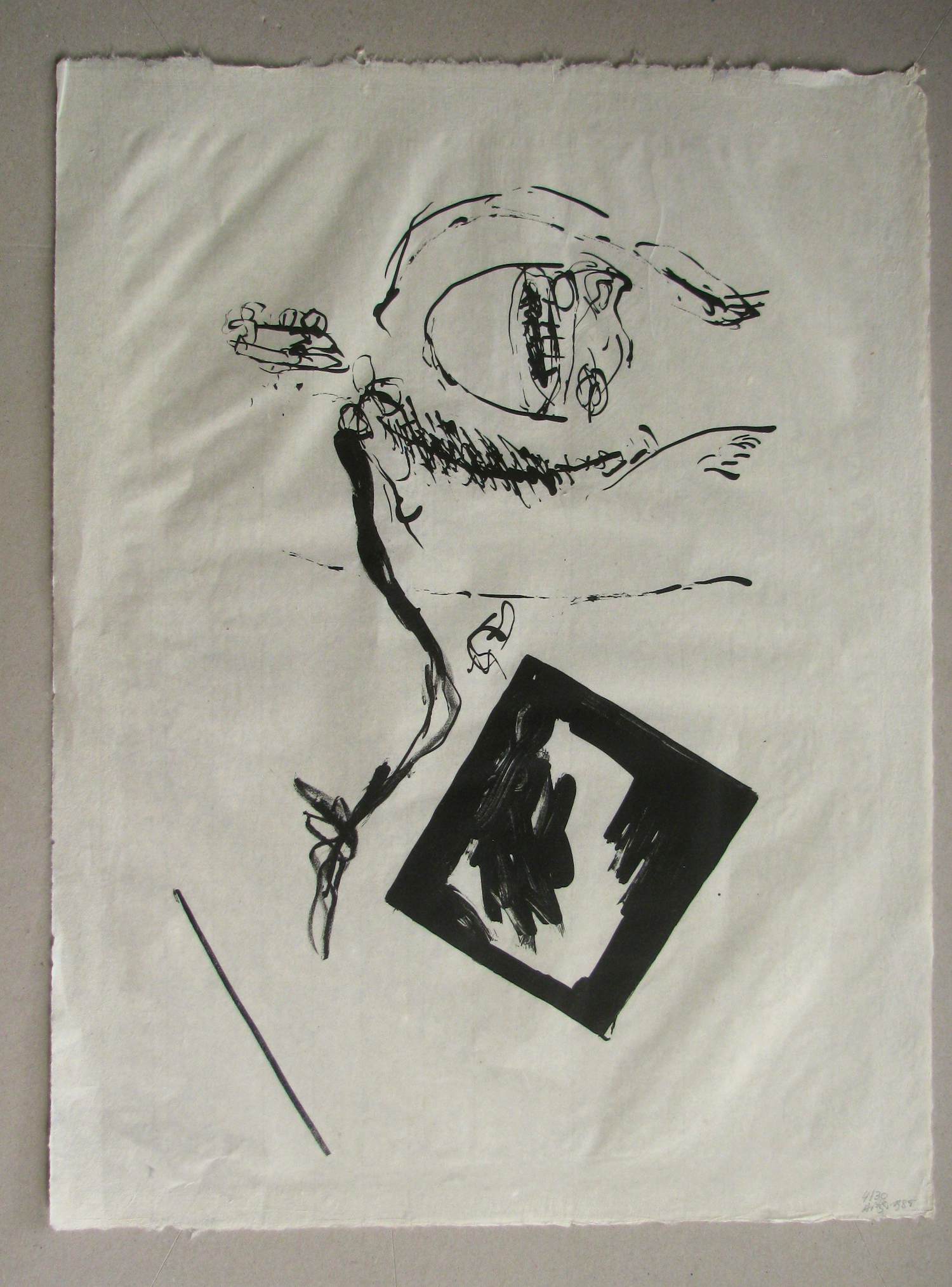 Franz Hitzler - OHNE TITEL , 1985 signiert . kopen? Bied vanaf 120!