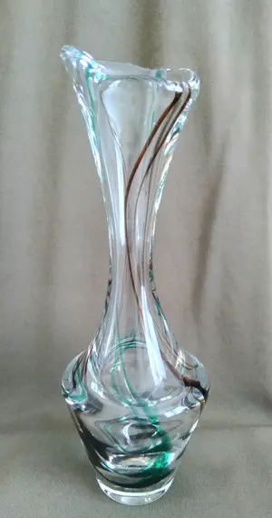 Max Verboeket - (1922-2015) Kristal Unie Maastricht, fraaie gesigneerde vaas kopen? Bied vanaf 50!