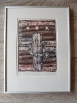 Enric Adsera Riba - Zeefdruk. Titel, "Silverseal". kopen? Bied vanaf 30!