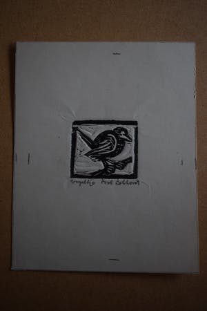 Bob Lokhorst - Houtgravure - Vogeltje kopen? Bied vanaf 50!