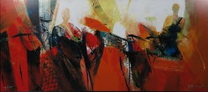 Peter Meijer - Zeefdruk op paneel, De brief - Ingelijst (Groot) kopen? Bied vanaf 60!