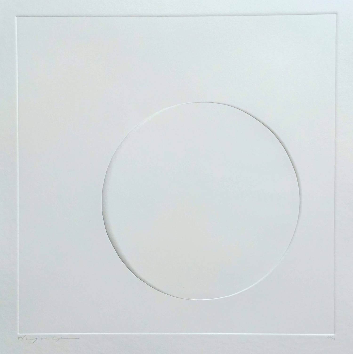 Harry van Kuyk - Geometrische compositie, reliëfdruk verkocht voor € 195!
