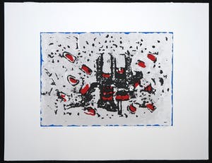 Frank Lodeizen - Zeefdruk, Zonder titel kopen? Bied vanaf 1!