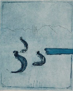 Jan Montyn - Pitsanuloh II - 5/15 - 1995 - kleurenets op papier kopen? Bied vanaf 20!