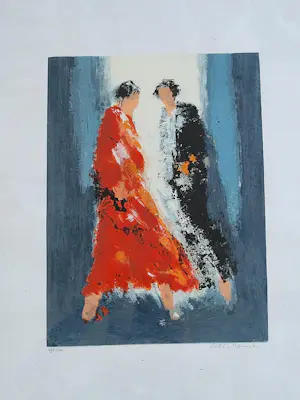 Wil Willemsen - Red Dress. kopen? Bied vanaf 75!