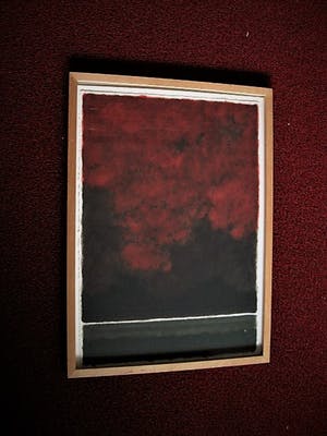 Niet of onleesbaar gesigneerd - Fascinerende Express. Gouache "Rode Lucht lage Horizon" gesigneerd kopen? Bied vanaf 10!