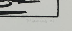 Paul Overhaus - Houtsnede, Lot van vier voorstellingen kopen? Bied vanaf 1!