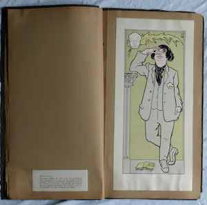 Jo Spier - Ingelijste prent + Albert Hahn : ‘Ben ik dat?’ , 12 litho's met karikaturen kopen? Bied vanaf 50!