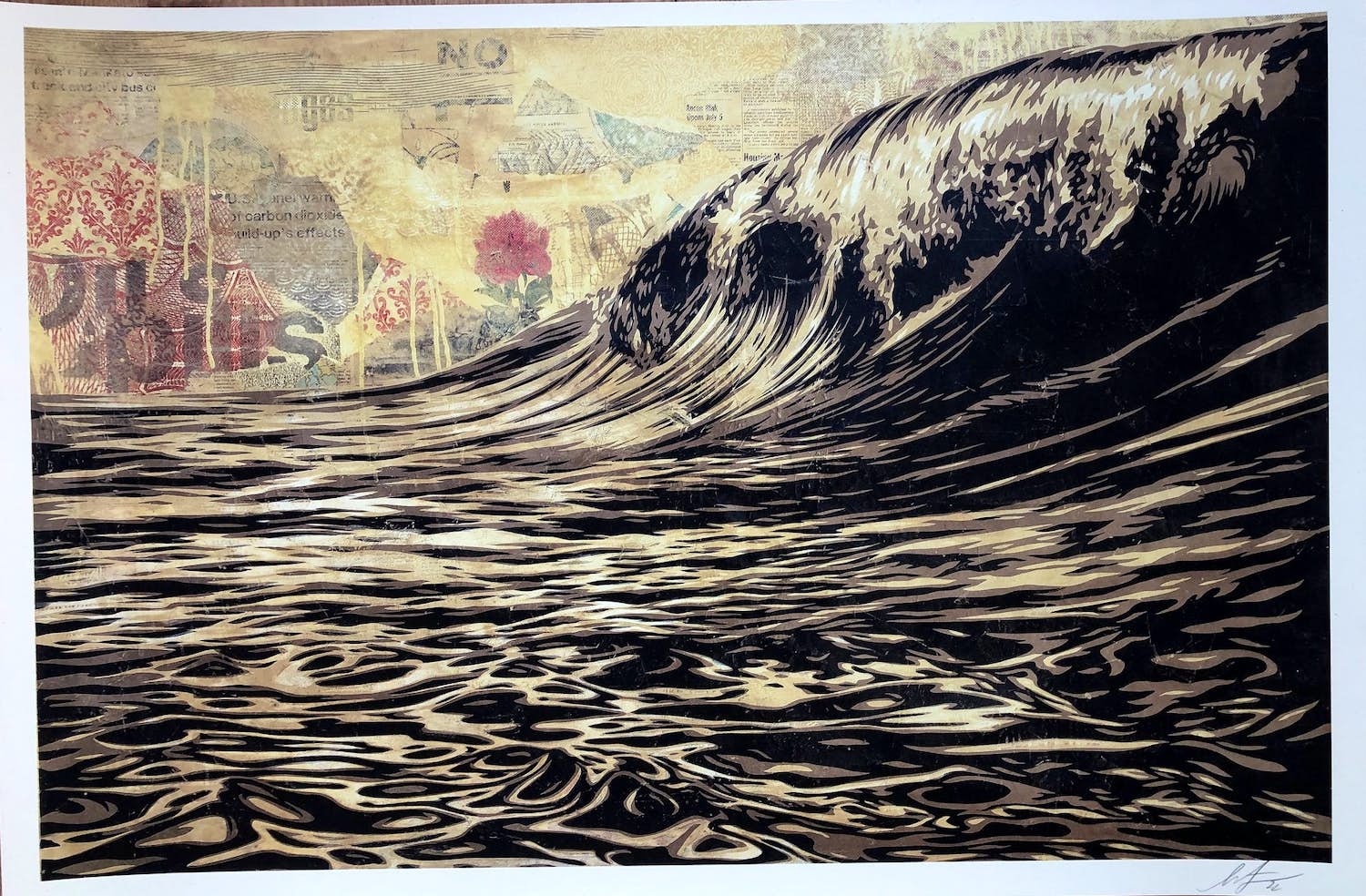 Shepard Fairey - Dark wave kopen? Bied vanaf 25!