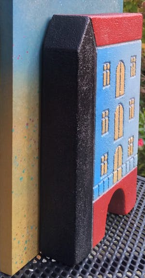 Niet of onleesbaar gesigneerd - Stenen Grachtenpand, unicum kopen? Bied vanaf 1!