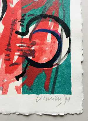 Corneille - kleurrijke zeefdruk - 1991. kopen? Bied vanaf 150!