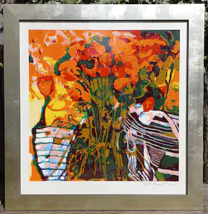 Kees van Bohemen - Stilleven, zeefdruk (mooi ingelijst) kopen? Bied vanaf 250!