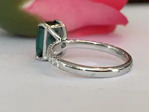 ALGT-gecertificeerde 2,80 karaat lagune-toermalijn diamant cocktailgouden ring kaufen? Bieten Sie von 1600!