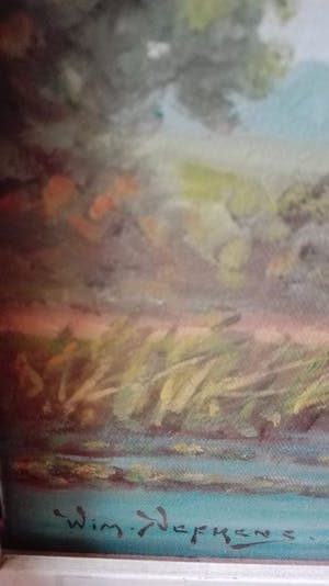 Wim Nefkens - mooi schilderij de watermolen kopen? Bied vanaf 20!