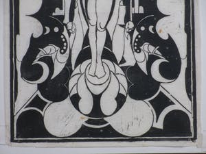 Niet of onleesbaar gesigneerd - Symbolistische voorstelling - Houtsnede kopen? Bied vanaf 1!