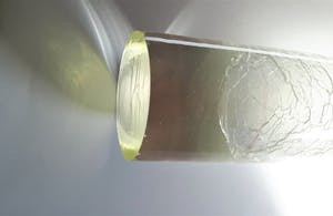 Niet of onleesbaar gesigneerd - Design cilindervaas met inwendig craquelé kopen? Bied vanaf 1!