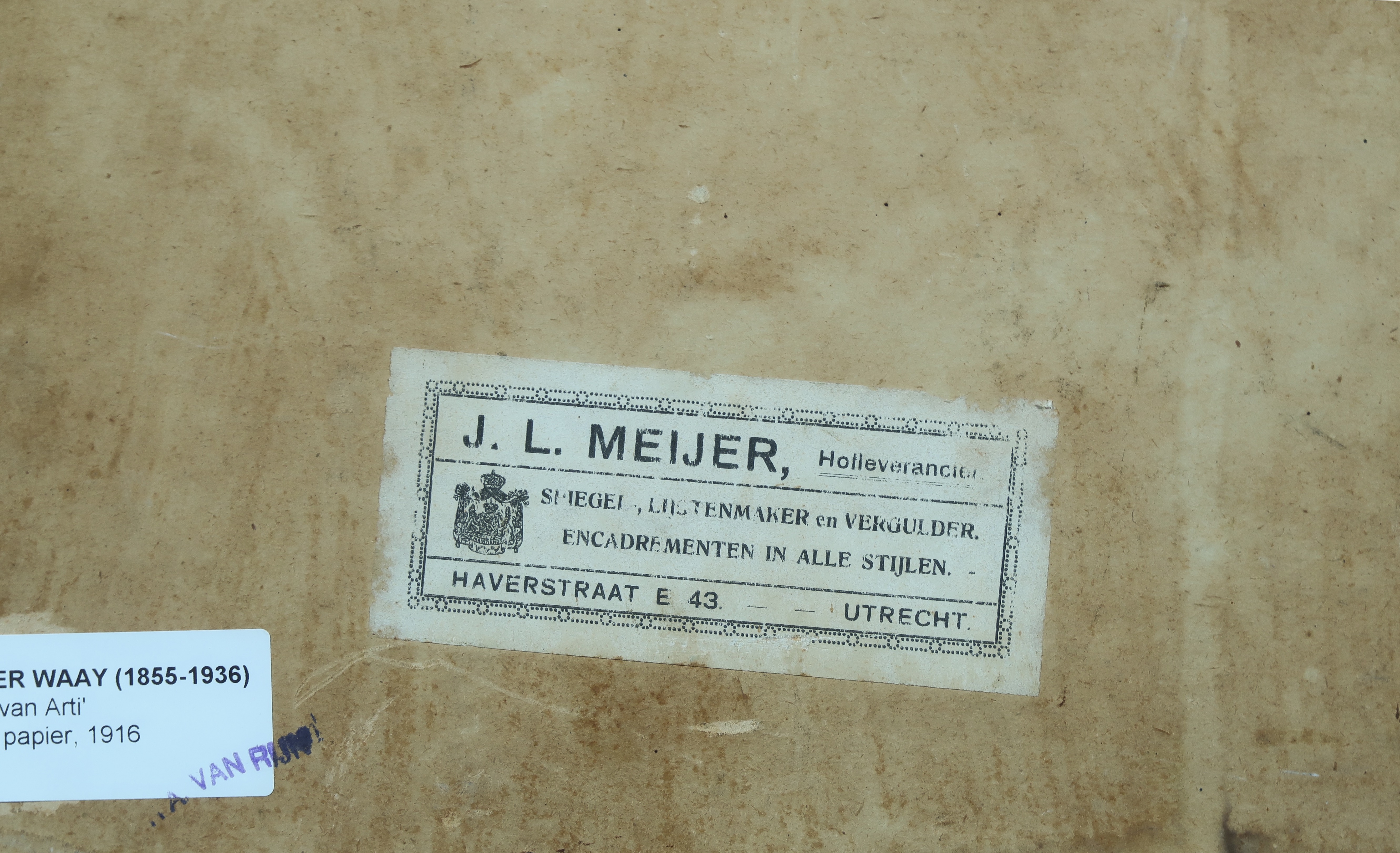 Nicolaas van der Waay - Aquarel, De concierge van Arti - Ingelijst kopen? Bied vanaf 350!