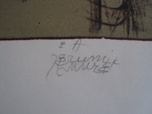 Niet of onleesbaar gesigneerd - Gesigneerd oost-Europees Grafiek - Vrouwelijk Naakt met Roos - gesigneerd kopen? Bied vanaf 10!