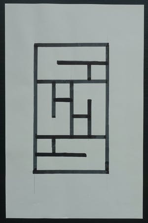 Siep van den Berg - #CONSTRUCTIVISTISCHE PENTEKENING # 1990, mint- kopen? Bied vanaf 49!
