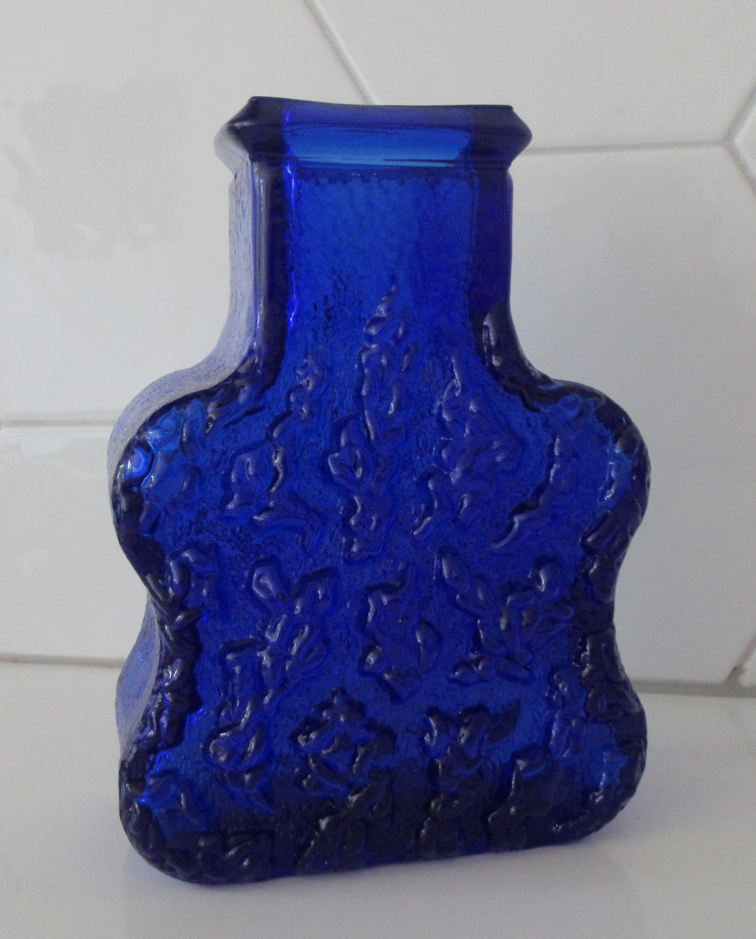 Lars Hellsten - Blauwe persglazen 'barkvase' voor Skruf kopen? Bied vanaf 28!