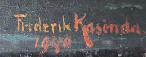 Frederik Kasenda - olie op doek, gesigneerd kopen? Bied vanaf 195!