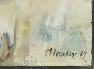 Marijke Verschoor - Olieverf op board, Zonder titel kopen? Bied vanaf 1!