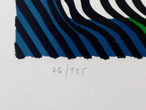 Victor Vasarely - Handgesigneerde zeefdruk: Zebra - Lage startprijs! kopen? Bied vanaf 299!
