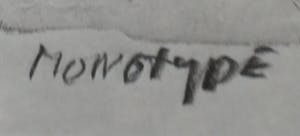 Floris Brinkman - Monotype - 1967 kopen? Bied vanaf 40!