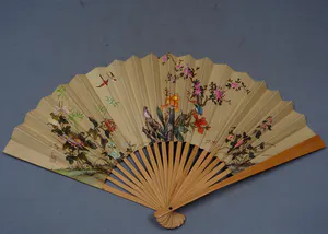 Niet of onleesbaar gesigneerd - oude Chinese hand waaiers kopen? Bied vanaf 1!