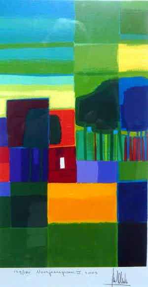 Ton Schulten - Voorjaarsgroen II 2003 verkocht voor € 80!