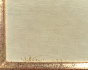 Ruud Verkerk - Aronskelken, olieverf op paneel (mooi ingelijst, groot) kopen? Bied vanaf 995!